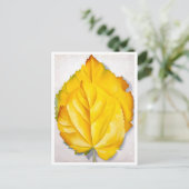 2 gele bladeren | Georgia O'Keeffe | Briefkaart (Staand voorkant)