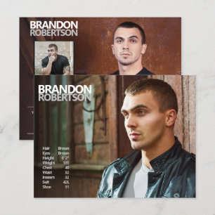 2 gesteunde 3 promotieacties voor fotomodellen briefkaart