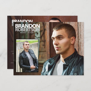 2 gesteunde 3 promotieacties voor fotomodellen briefkaart