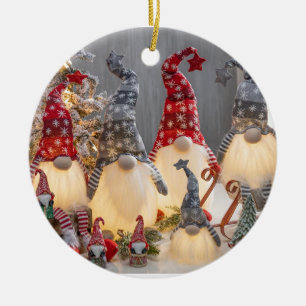 "2 GEZIEN GNOME EN IVY EN HOLLEN AAN ANDERE ZIJDE! KERAMISCH ORNAMENT