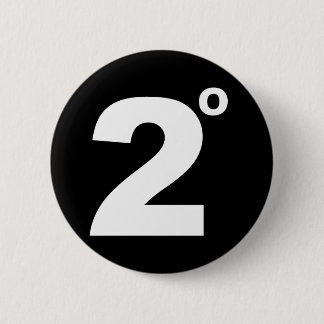 2 graden klimaatverandering ronde button 5,7 cm