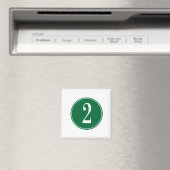 #2 groene cirkel magneet (Insitu (Vaatwasser))