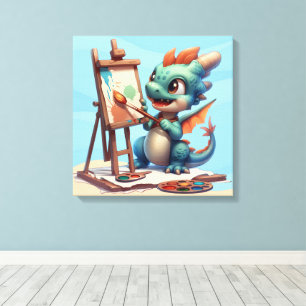 #2 Grote Oog Draak Canvas Afdruk