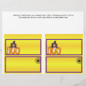 2 Halloween Custom Hersheys Snoep Bar wrappers Flyer (Voorkant)