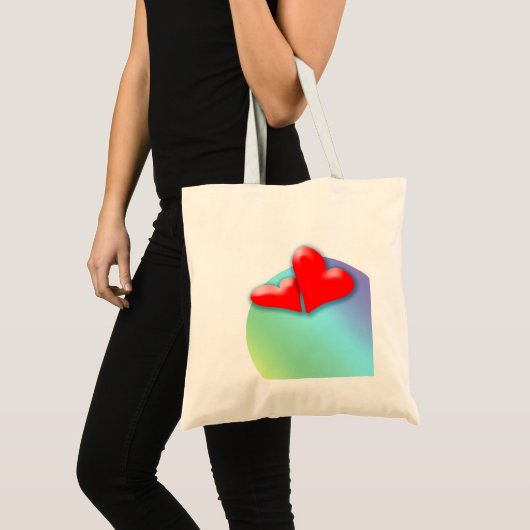 2 Hartelijk dansen voor Valentijnsdag Canvas tas (Voorkant (product))