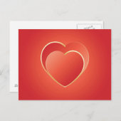 2 harten briefkaart (Voorkant / Achterkant)