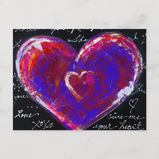 2 Harten" Briefkaart (Voorkant)
