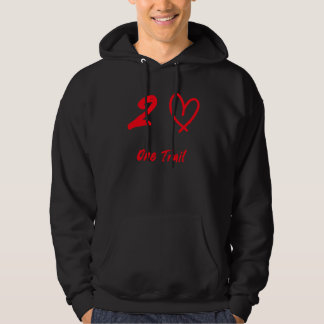 2 harten, een spoor hoodie