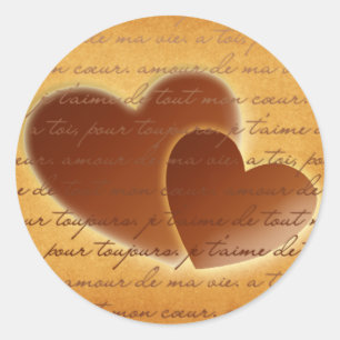 2 Hartenvelop verzegeling Ronde Sticker