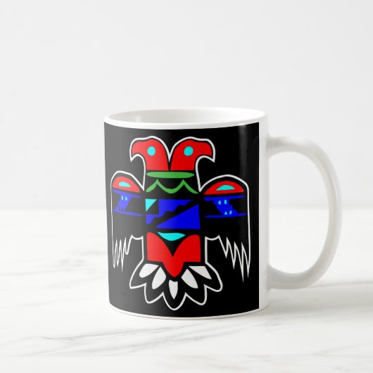 2 Head Thunderbird Black Koffiemok (Rechts)