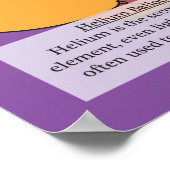 2.Helium (He) Periodieke Lijst van de Elementen Poster (Hoek)