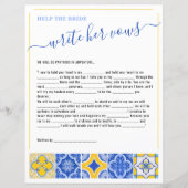 2 Help de bruid schrijven haar geloften Vrijgezell (Voorkant)