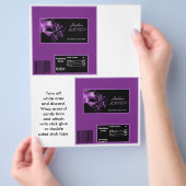 2 Hershey's Grote Bar Verpakking Mis XV Paars Mora Flyer (Hand)