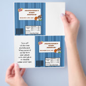 2 Hershey's Large Bar Wrapper All-Star Blue Flyer (Hand)