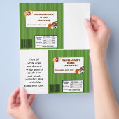 2 Hershey's Large Bar Wrapper All-Star Green Flyer (Hand)