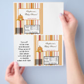 2 Hershey's Large Bar Wrapper Autumn Herfst Pumpki Flyer (Hand)