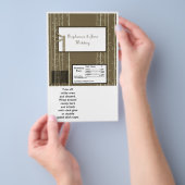 2 Hershey's Large Bar Wrapper Bamboe Bliss Flyer (Hand)