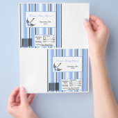 2 Hershey's Large Bar Wrapper Boy Blue Punk Rocker Flyer (Hand)