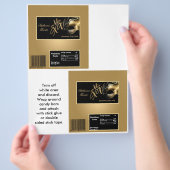 2 Hershey's Large Bar Wrapper Mis XV Gold Flyer (Hand)