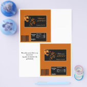 2 Hershey's Large Bar Wrapper Mis XV Sinaasappel Flyer (Enkel)