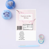 2 Hershey's Large Bar Wrapper Pink Cherry Blossom Flyer (Enkel)