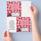 2 Hershey's Large Bar Wrapper Pink Hawaiian Luau Flyer (Hand)