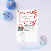 2 Hershey's Large Bar Wrapper Red Cherry Blossom Flyer (Enkel)