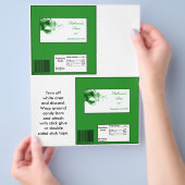 2 Hershey's Large Bar Wrapper Sweet 16 Green Flyer (Hand)