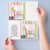 2 Hershey's Large Bar Wrapper Tea Party Roze Flyer (Hand)