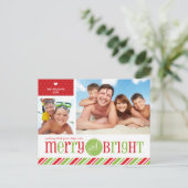 2 HET BRIEFKAART VAN KERSTMIS VAN DE FOTO:: (Staand voorkant)