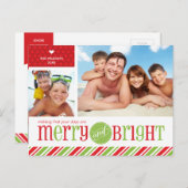 2 HET BRIEFKAART VAN KERSTMIS VAN DE FOTO:: (Voorkant / Achterkant)