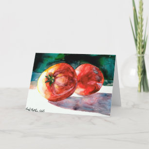 2 het rode Wenskaart van Tomaten Kaart