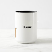 2 Hommes Cartobères Bartender Mug Ajouter un nom (Centre)