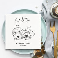 2 Honden Doodle Tekening Wij doen ook Bruiloft