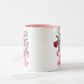 2 hot tweekleurige koffiemok (Center)