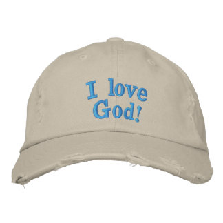 2. Ik hou van God! Geborduurde Pet
