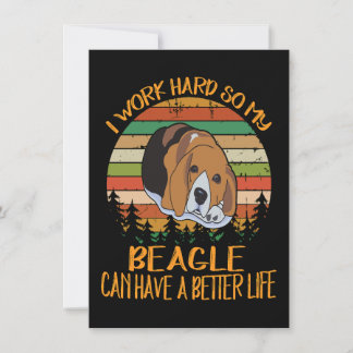 2 Ik Werk Hard Zodat Mijn Beagle Een Beter Leven K Kaart