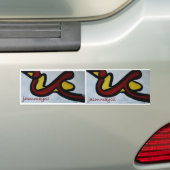 2 in 1 logo sticker (Op auto)