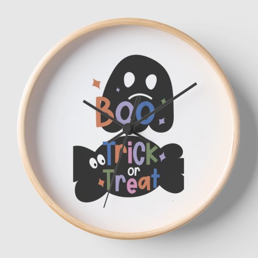 2 in een Halloween Stickers Boo en Trick or treat (Voorkant)