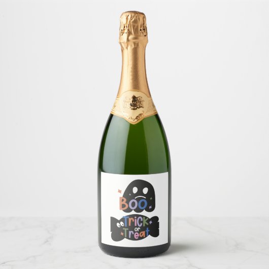 2 in een Halloween Stickers Boo en Trick or treat (Voorkant)