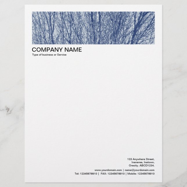 2 in Koptekst 1/2 Inch Border - Bijkantoren 02 Briefhoofd (Voorkant)