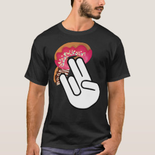 2 in roze 1 in de Stink Dirty Donut Funny Gif T-shirt