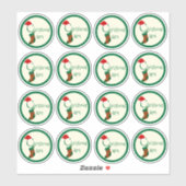 2-inch feestelijke kerstjam Canning Jar Labels (Vel)