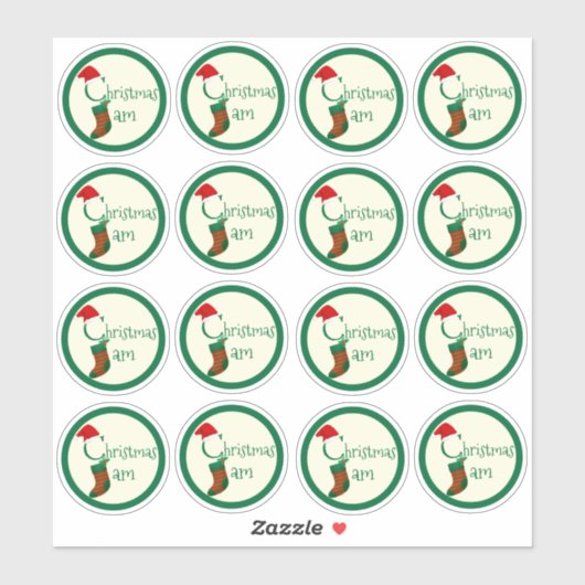 2-inch feestelijke kerstjam Canning Jar Labels (Vel)