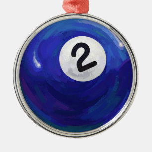 2-inch metalen ornament