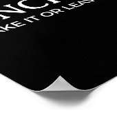 2 inch neem het of laat het sarcastische grap poster (Hoek)