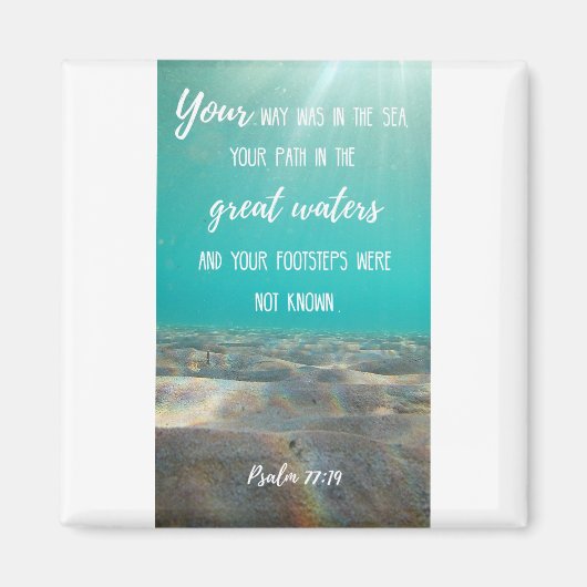 2 inch Square Magnet - Ancient Waters Magnet 1 Magneet (Voorkant)