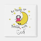 2 Inch Square Magnet met scriptie Magneet (Voorkant)