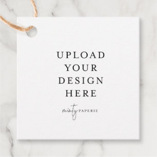 2-inch vierkant cadeautje / voordeur tag bedankjes labels