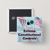 2 inch vierkante knop button 5,1 cm (Voorkant /achterkant)